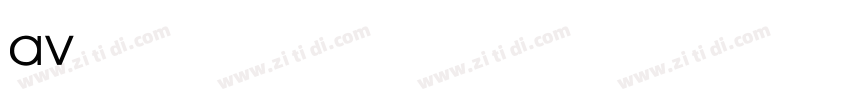 avantGarde ce粗体字体字体转换